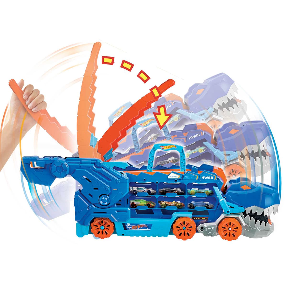 Мега-транспортер Hot Wheels Неймовірний Ті-Рекс, HNG50 — фото 4