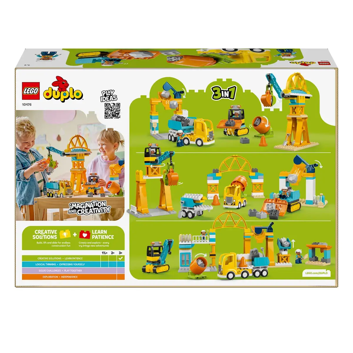LEGO DUPLO Town 3-в-1 Будівельний майданчик і техніка 10476 — фото 5