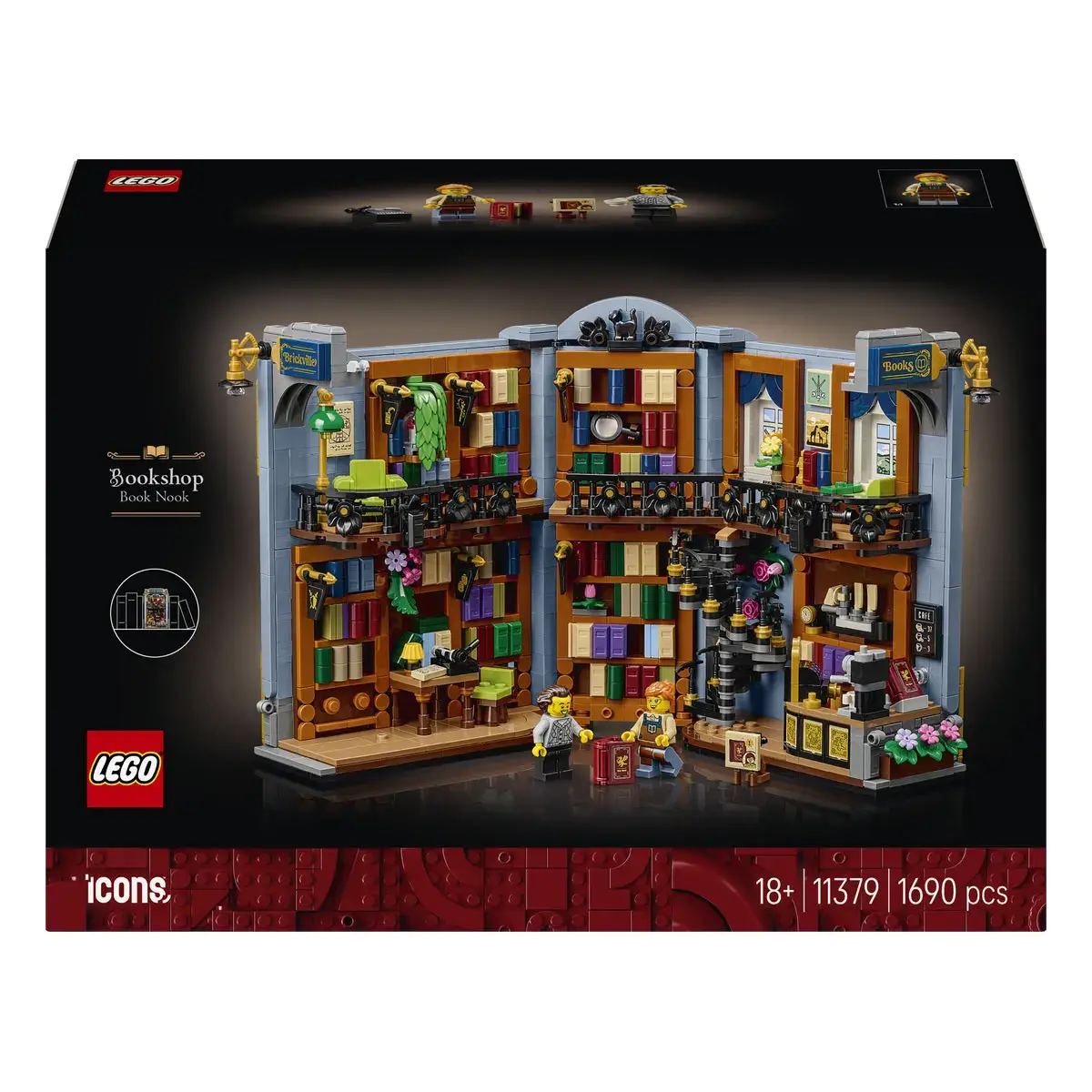 LEGO ICONS Книгарня: книжковий куточок 11379