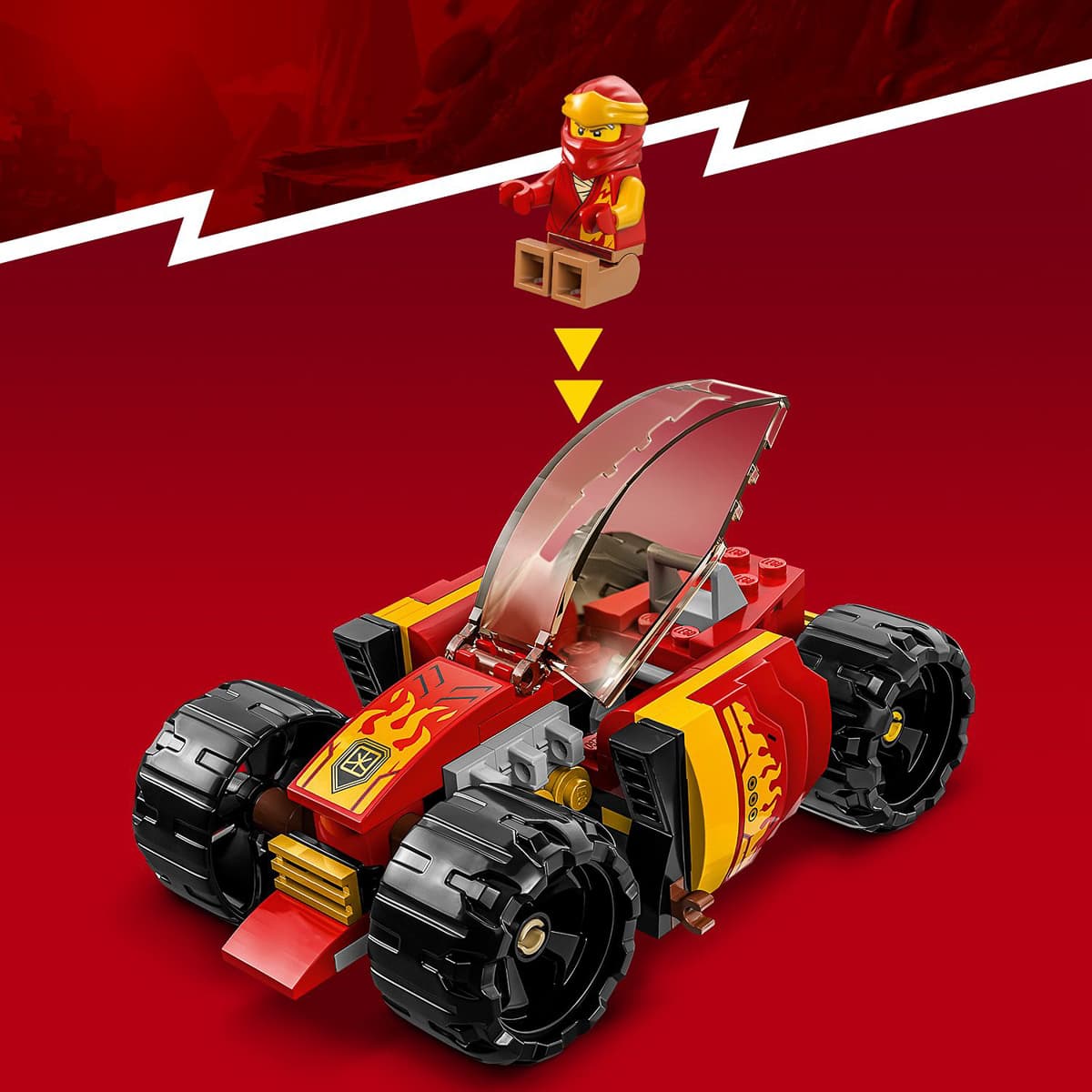 LEGO NINJAGO Гоночний автомобіль ніндзя Кая EVO 71780 — фото 6