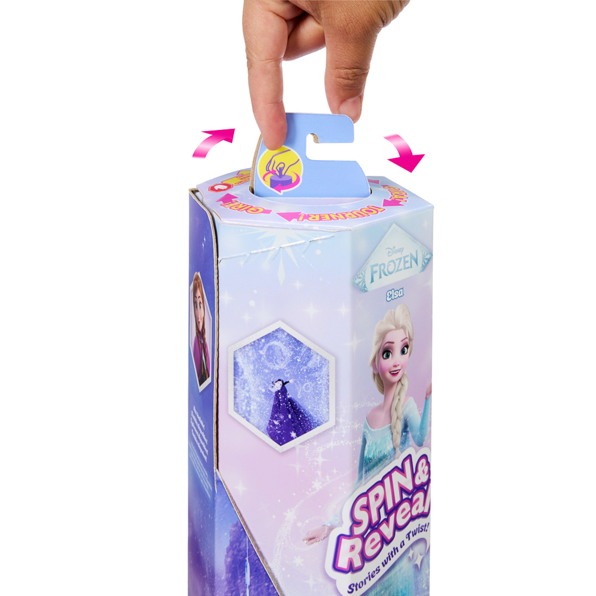 Набір-сюрприз Disney Frozen Spin and Reveal Зимова казка Ельза, JBG59 — фото 6