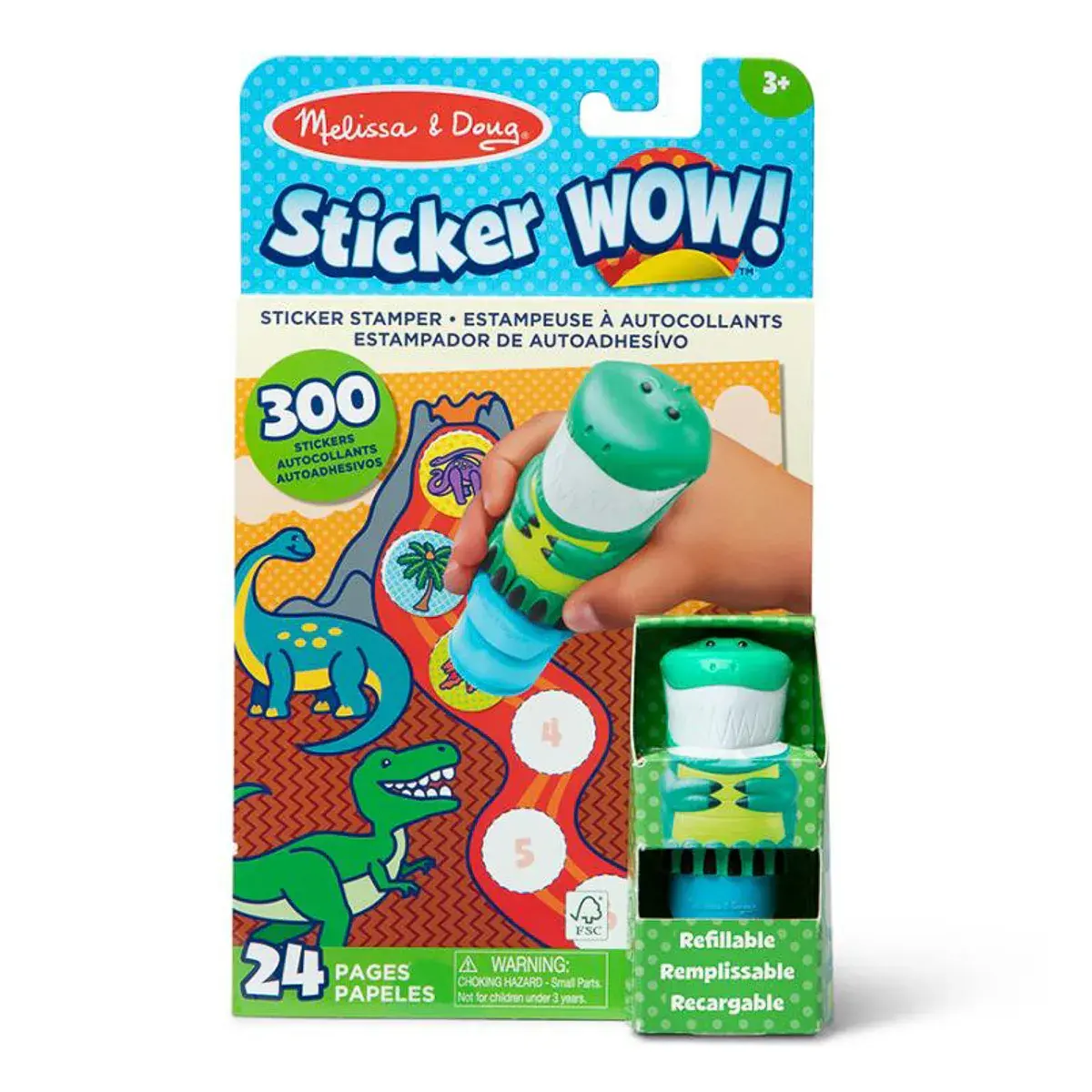 Набір Melissa & Doug Sticker Wow Динозавр