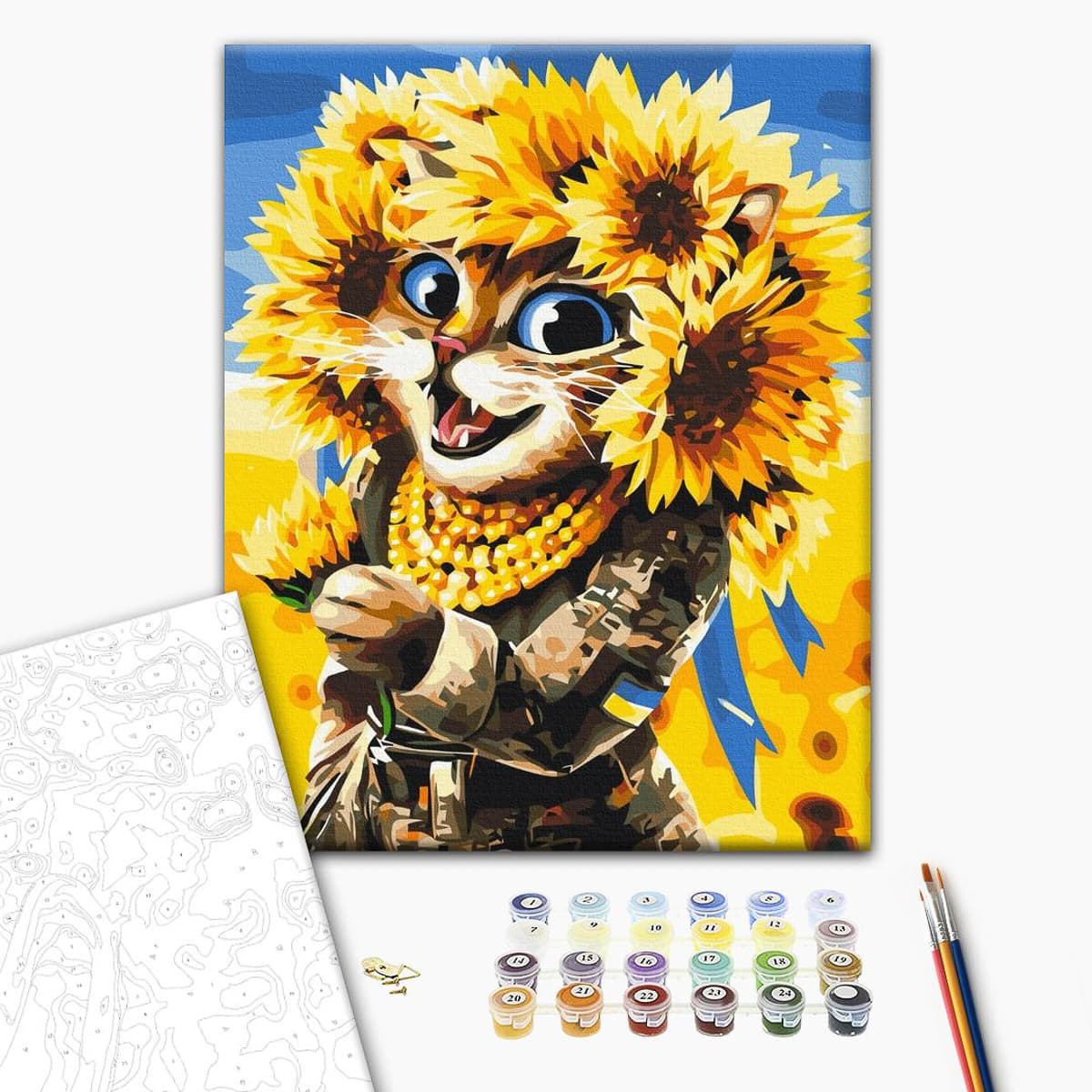 Картина за номерами Brushme Киця Сонечко, BS53283