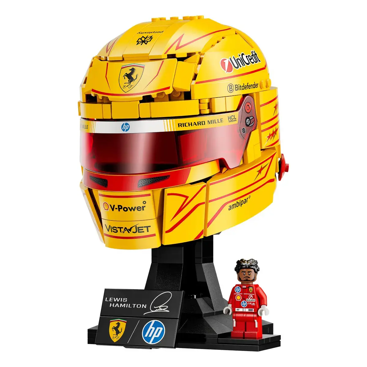 LEGO Editions Formula 1 Шолом Льюїса Гамільтона з команди Scuderia Ferrari HP 43022 — фото 7