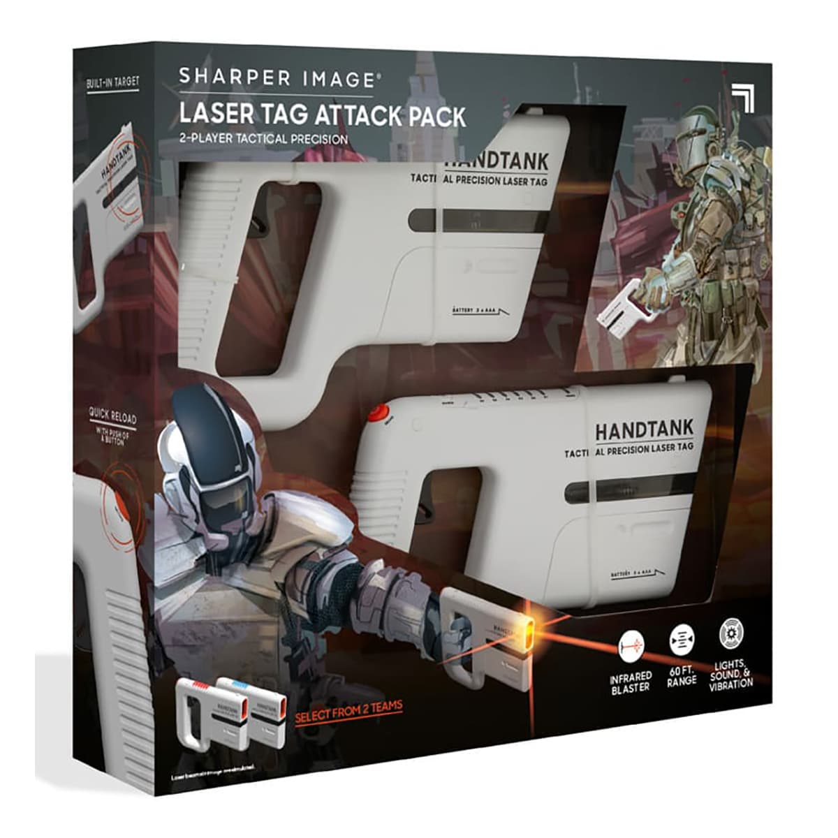 Набір для лазерних боїв Sharper image Laser tag attack pack, 1214013111 — фото 2