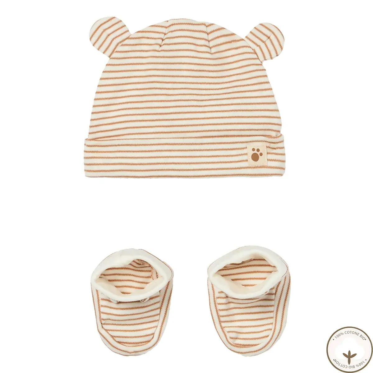 Комплект Blukids Bio Cotton Шапочка Пінетки (3984568), р. 50