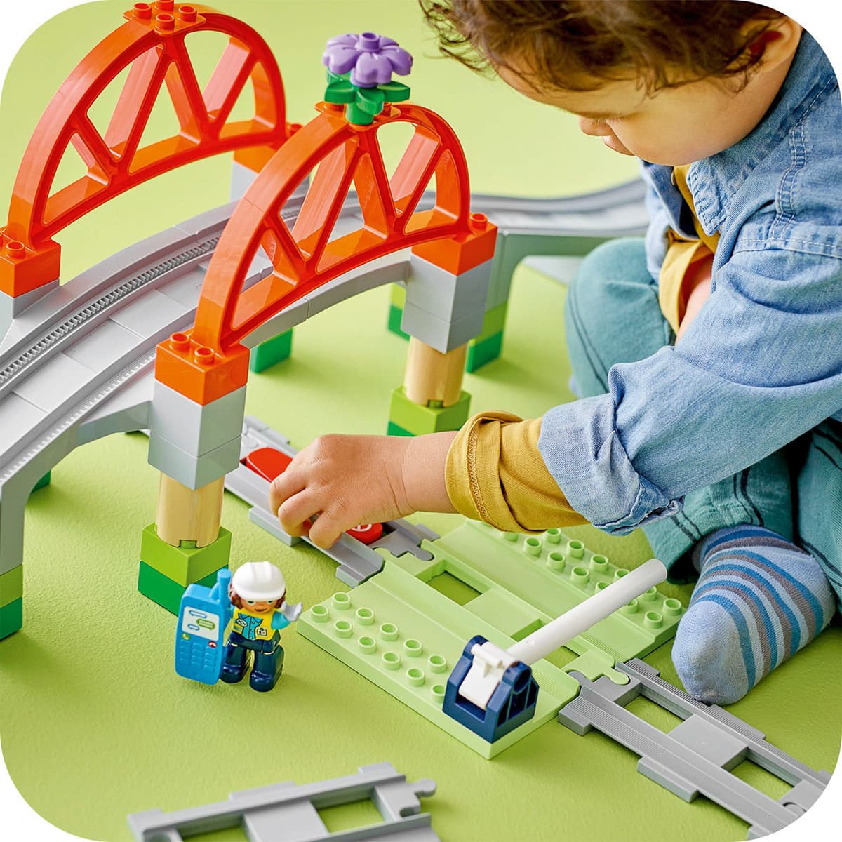 LEGO DUPLO Додатковий набір. Залізничний міст і колії 10426 — фото 5