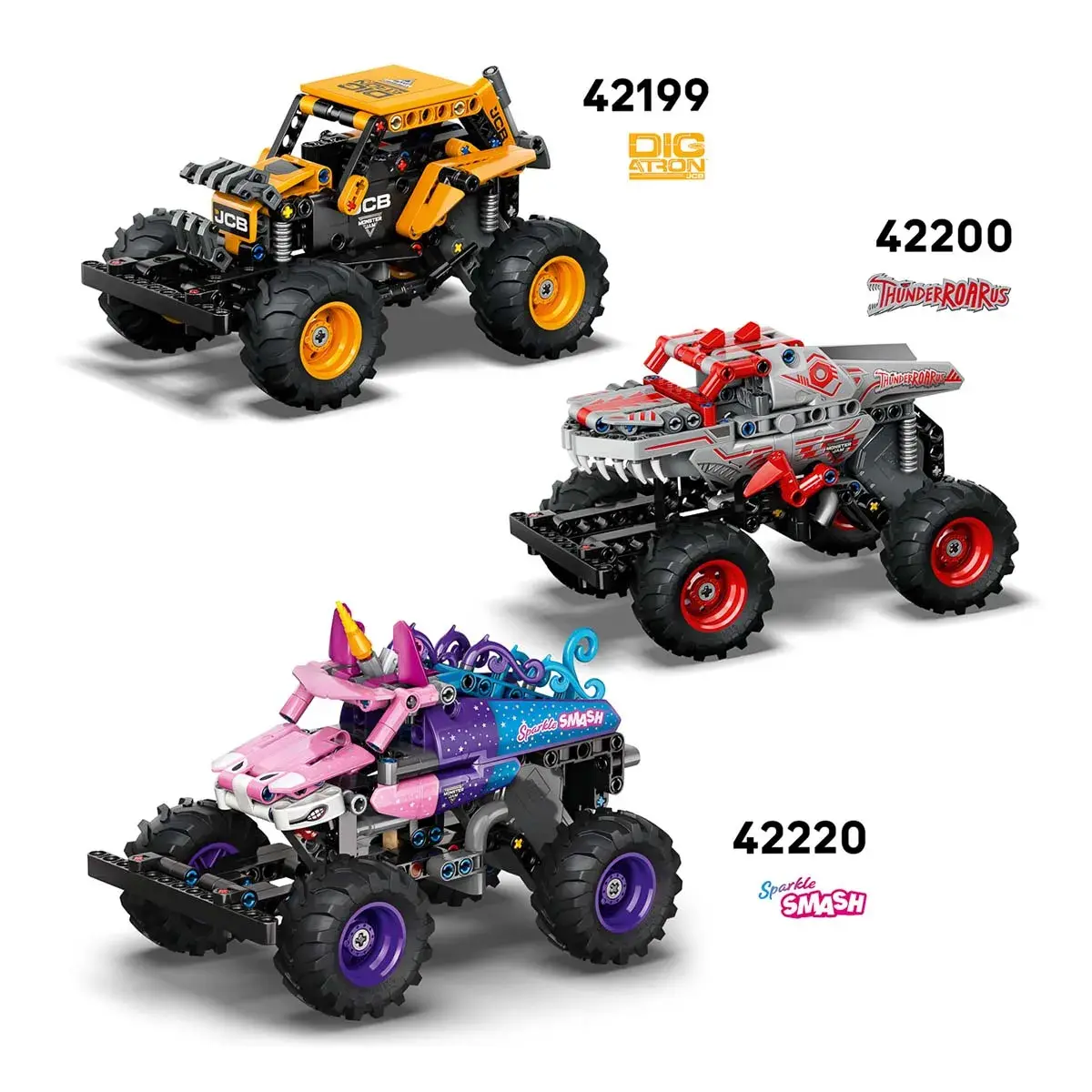 LEGO Technic Monster Jam Grave Digger Вогонь і лід 42219 — фото 13