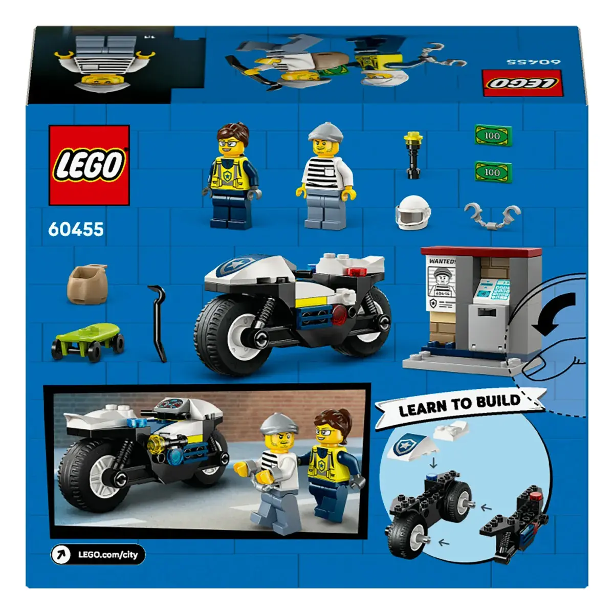 LEGO City Переслідування на поліцейському мотоциклі 60455 — фото 10