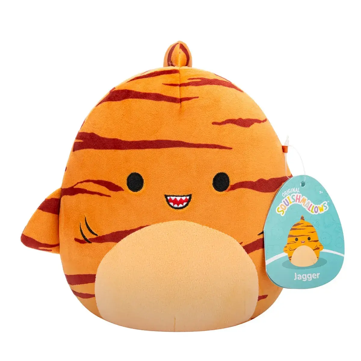 М'яка іграшка Squishmallows Тигрова акула Джаггер 19 см, SQCR06597 — фото 2