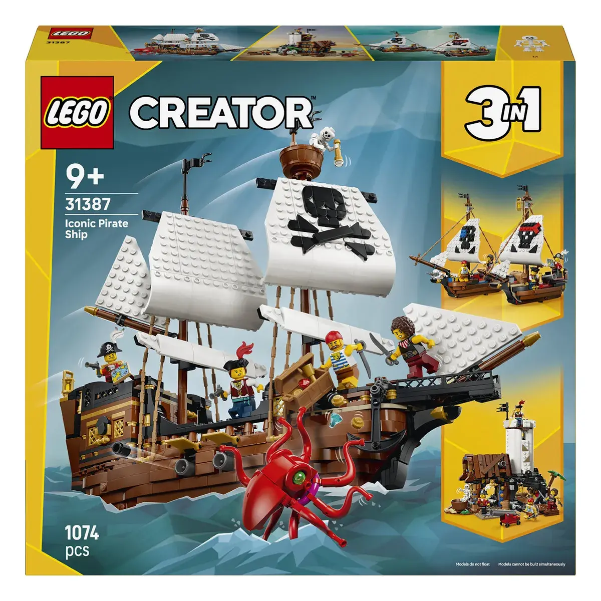 LEGO Creator Культовий піратський корабель 31387