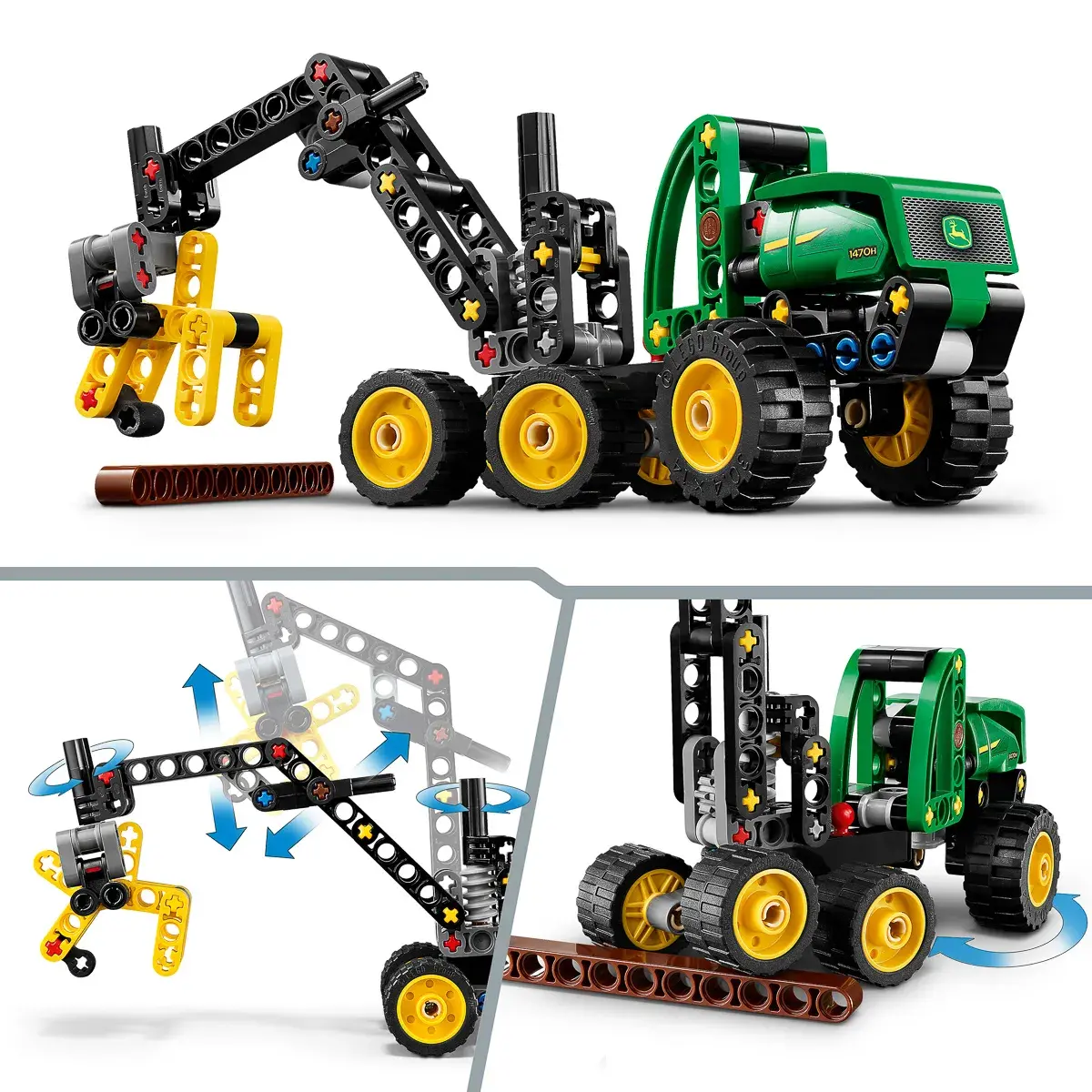 LEGO Technic Колісний комбайн John Deere 1470H 42218 — фото 17