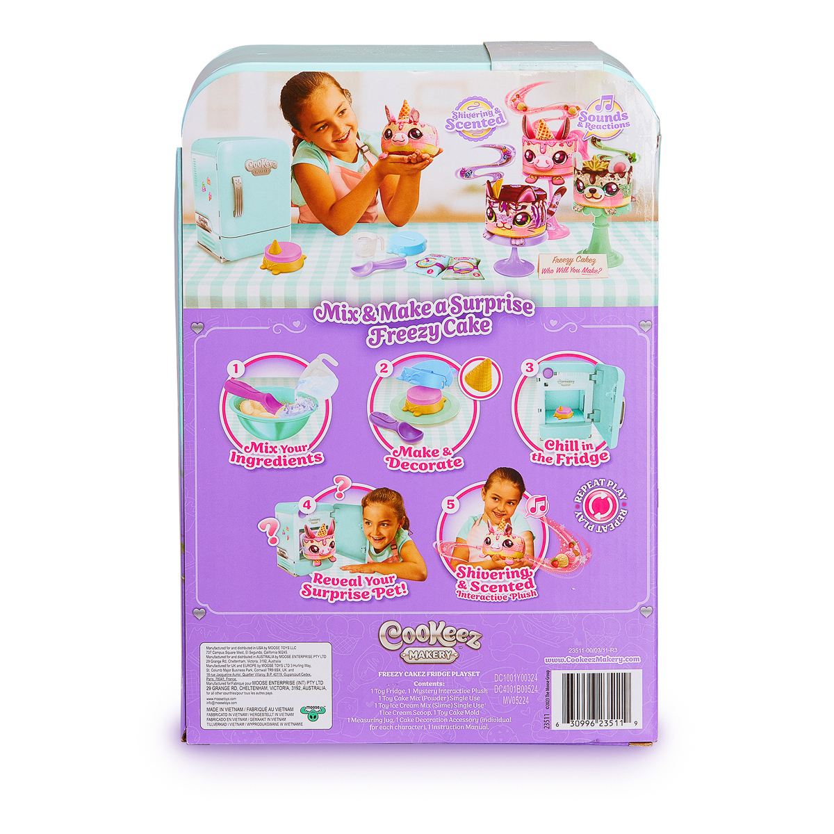 Інтерактивна іграшка-сюрприз Moose Cookeez Makery Freezy Cakez, 23511 — фото 2