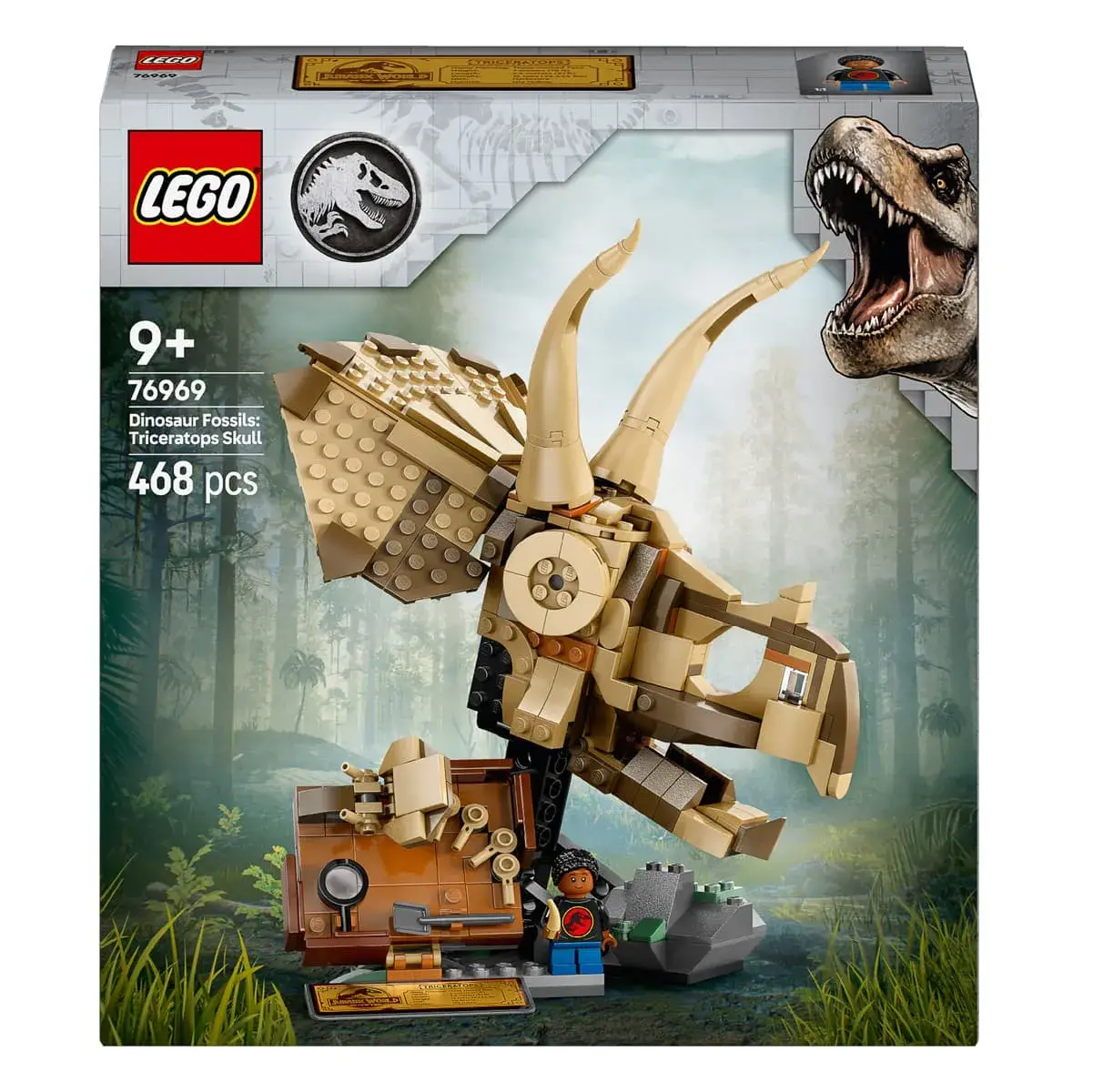 LEGO Jurassic World Скам'янілості динозаврів: череп трицератопсу 76969