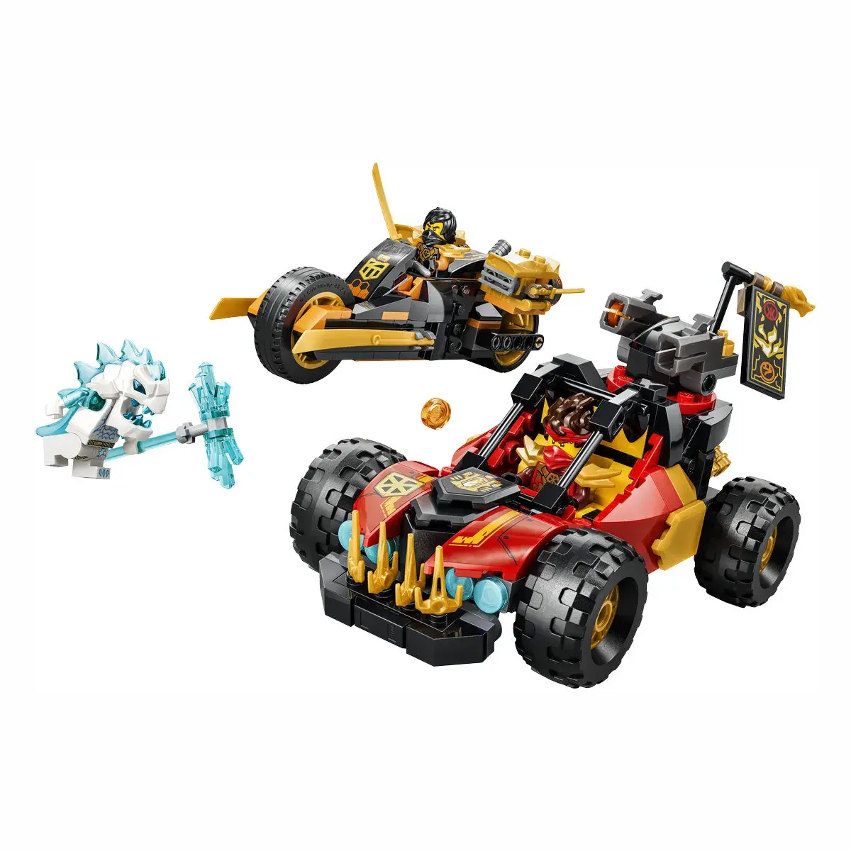 LEGO Ninjago Комбіновані транспортні засоби Кая та Коула 71864 — фото 7