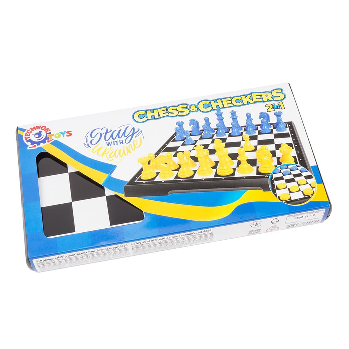 Настільна гра Technok Chess&Checkers 2 in 1 (укр), 9055