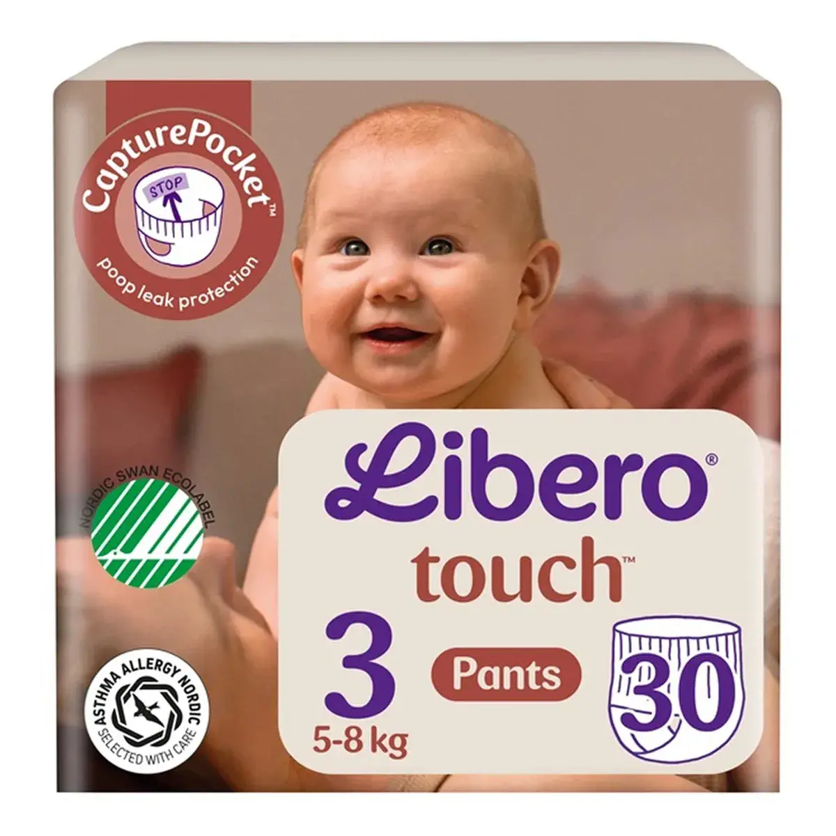 Трусики-підгузки Libero Touch Pants 3 (5-8 кг) 30 шт (80088)