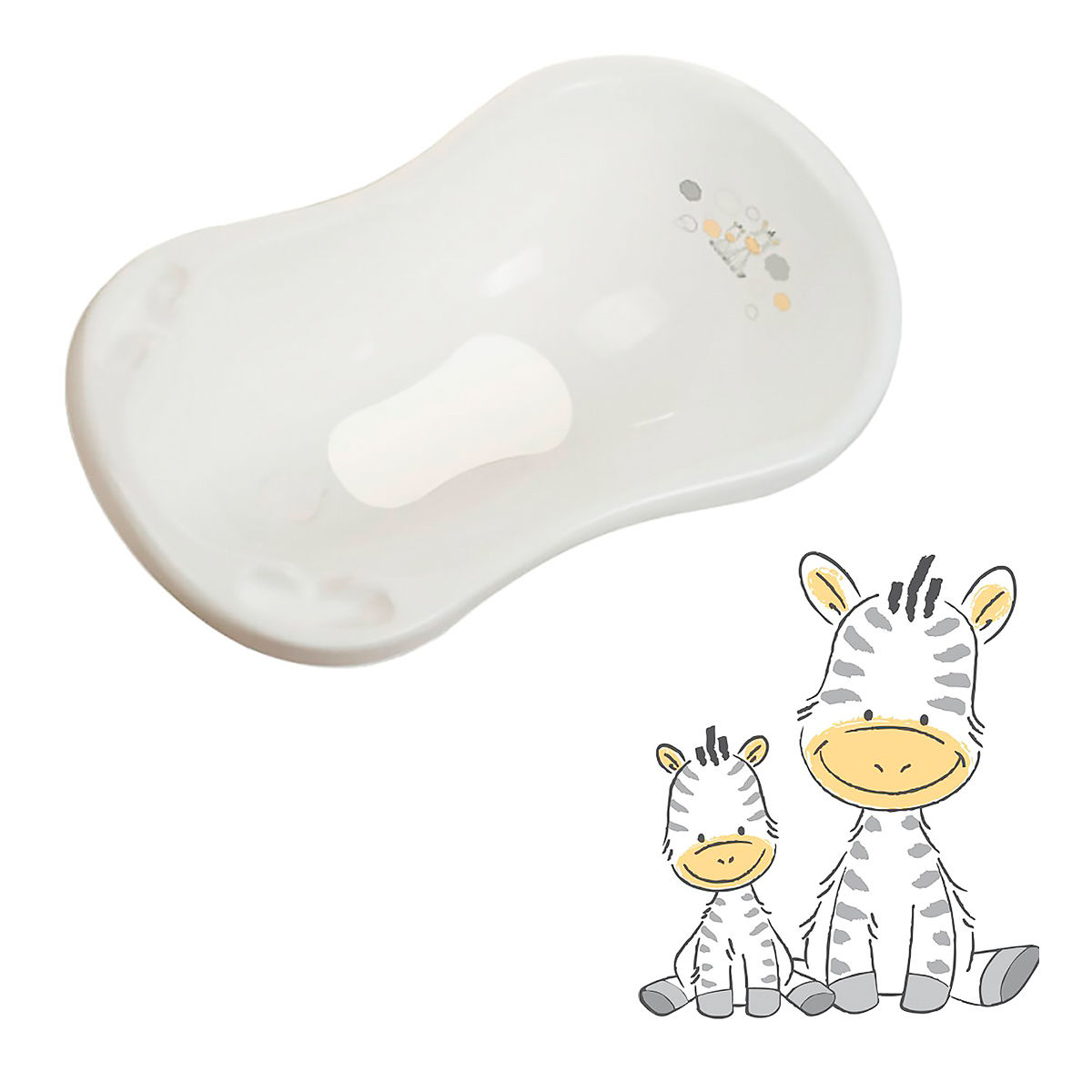 Ванночка Maltex Baby Зебра White 84 см 6852_60