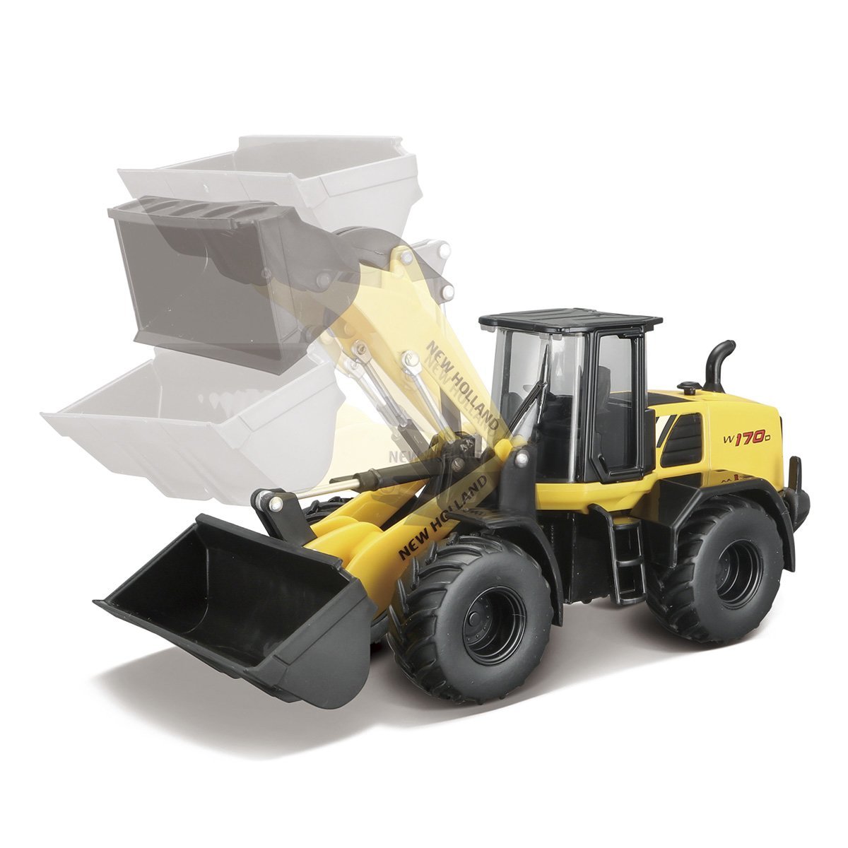 Авто-конструктор Bburago New Holland Екскаватор W170D, 18-32083 — фото 2