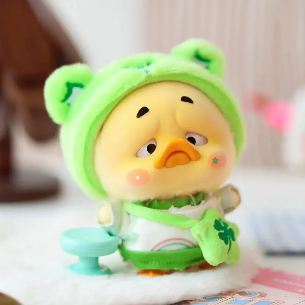 М'яка іграшка-сюрприз з кільцем Pop Top 1983toys Upset Duck x Care Bears Будь веселкою (AP17183806800C) — фото 4