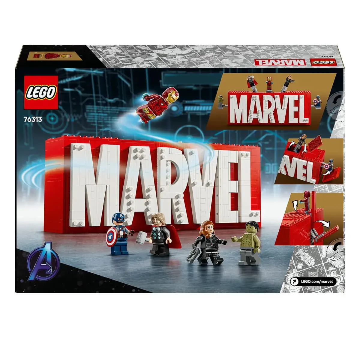 LEGO Marvel Логотип та мініфігурки MARVEL 76313 — фото 9