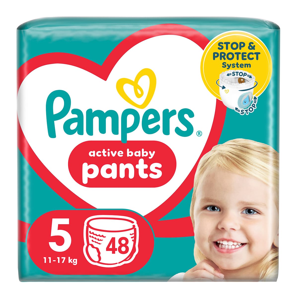 Підгузки-трусики Pampers Active Baby Pants Розмір 5 (11-17 кг) 48 шт 737929