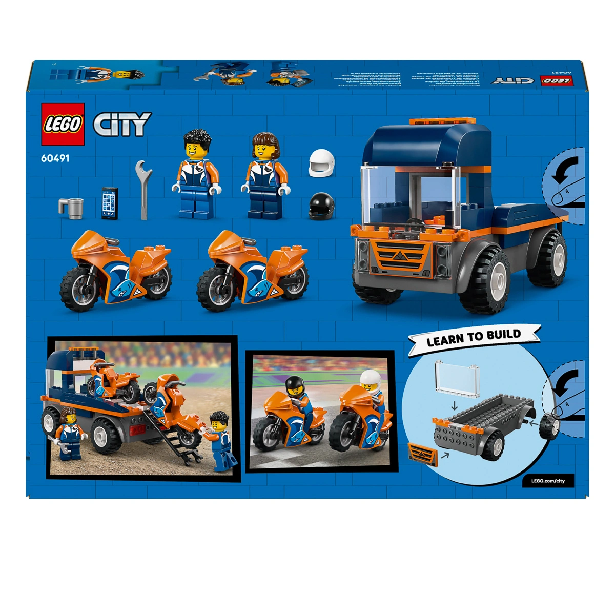 LEGO City Great Vehicles Транспортер мотоциклів 60491 — фото 24