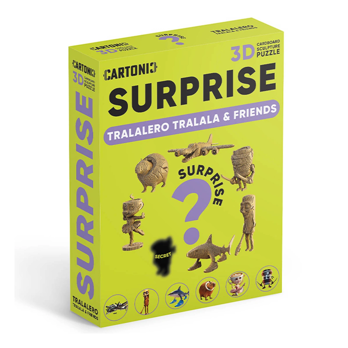 Картонний конструктор-сюрприз Cartonic 3D Puzzle Surprice Tralalero Tralala & Friends