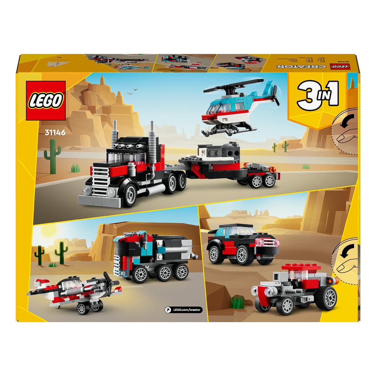 LEGO Creator Бортова вантажівка з гелікоптером 31146 — фото 9