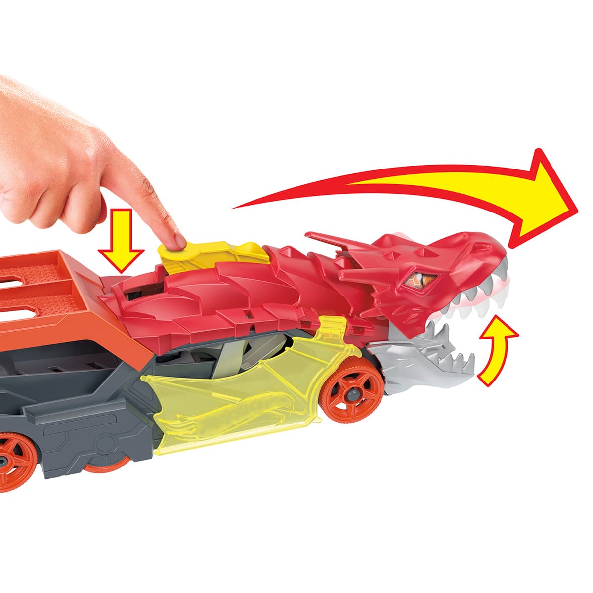 Вантажівка-транспортер Hot Wheels Паща дракона, GTK42 — фото 7