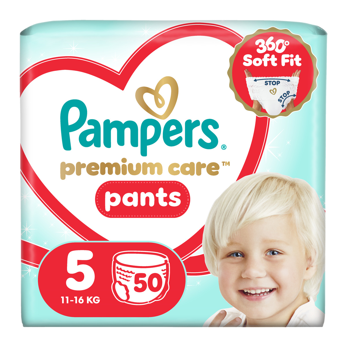 Підгузки-трусики Pampers Premium Care Pants Розмір 5 (11-17 кг) 50 шт 740327