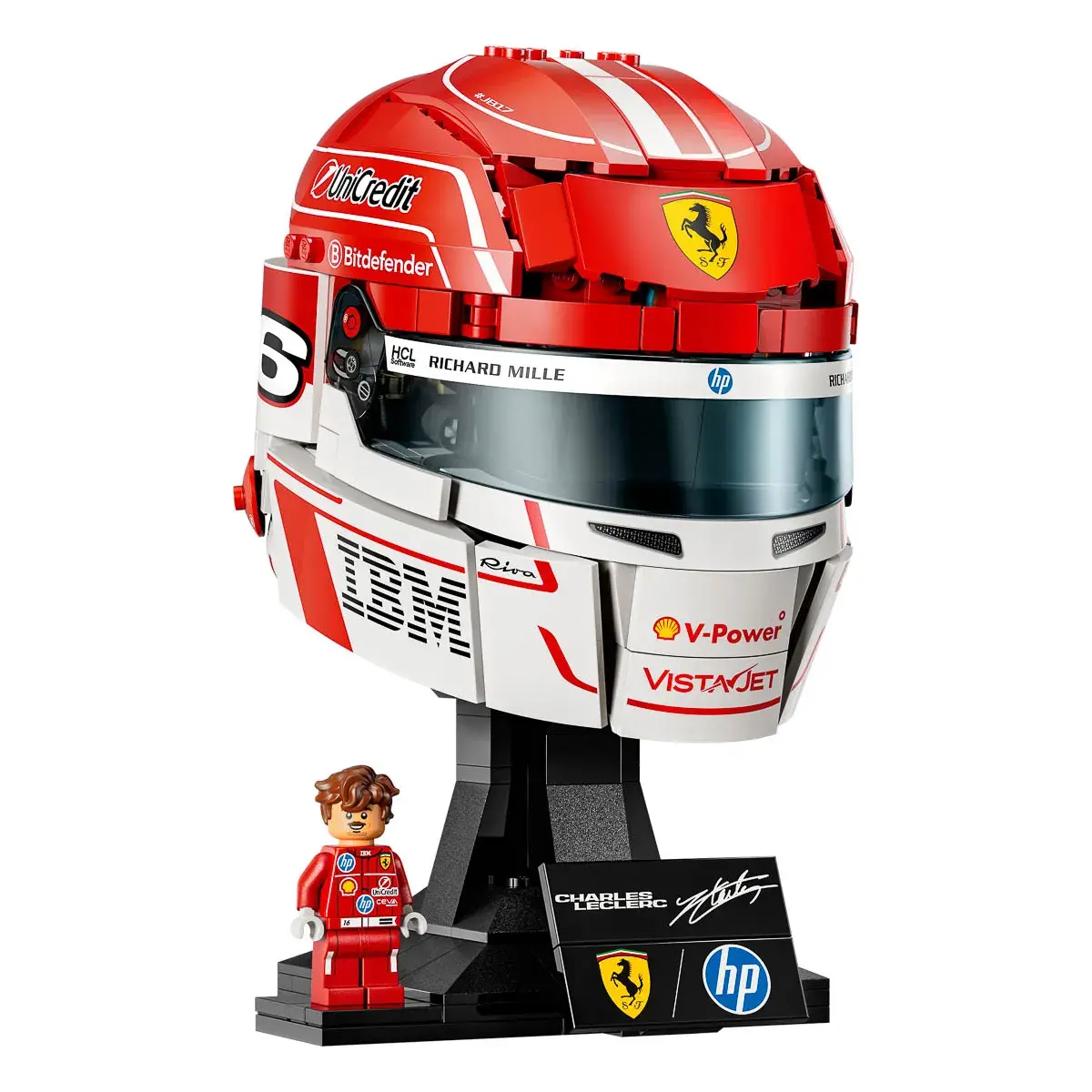 LEGO Editions Formula 1 Шолом Шарля Леклера з команди Scuderia Ferrari HP 43014 — фото 7