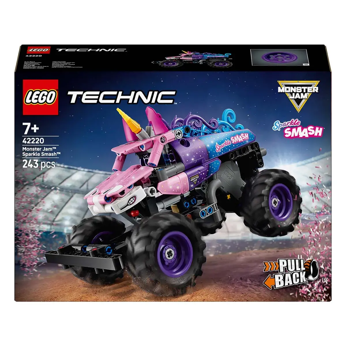 LEGO Technic Monster Jam Sparkle Smash із функцією «Pull-Back» 42220