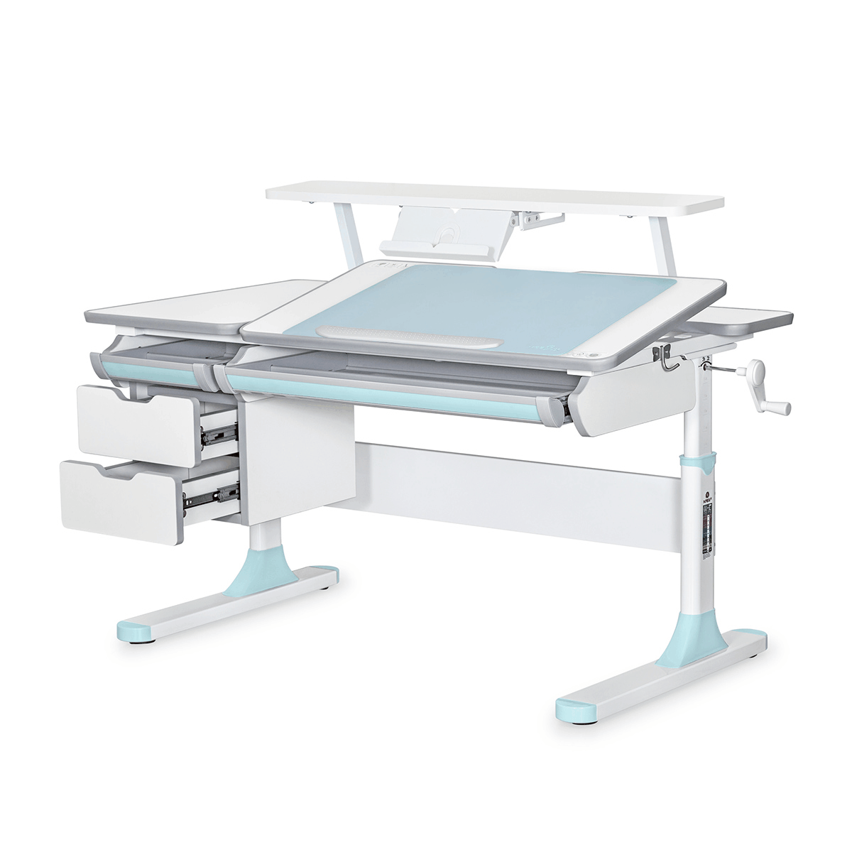 Cтіл Hamilton Multicolor Blue Lite з полицею S-50