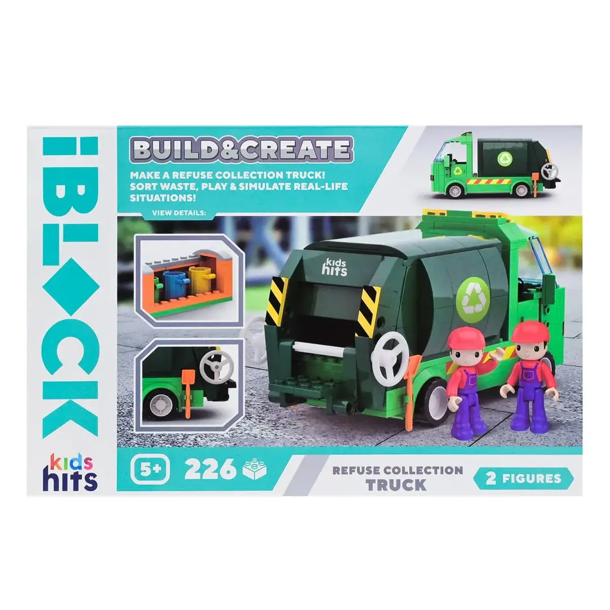 Конструктор Kids Hits IBlock Junior Сміттєвоз 226 ел, KH17/005/2 — фото 2