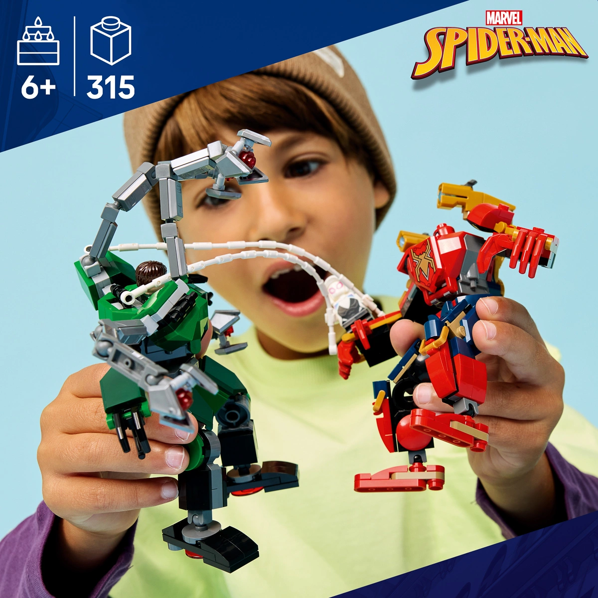 LEGO Super Heroes MarvelБитва роботів: Людина-павук vs. Доктор Восьминог 76338 — фото 2