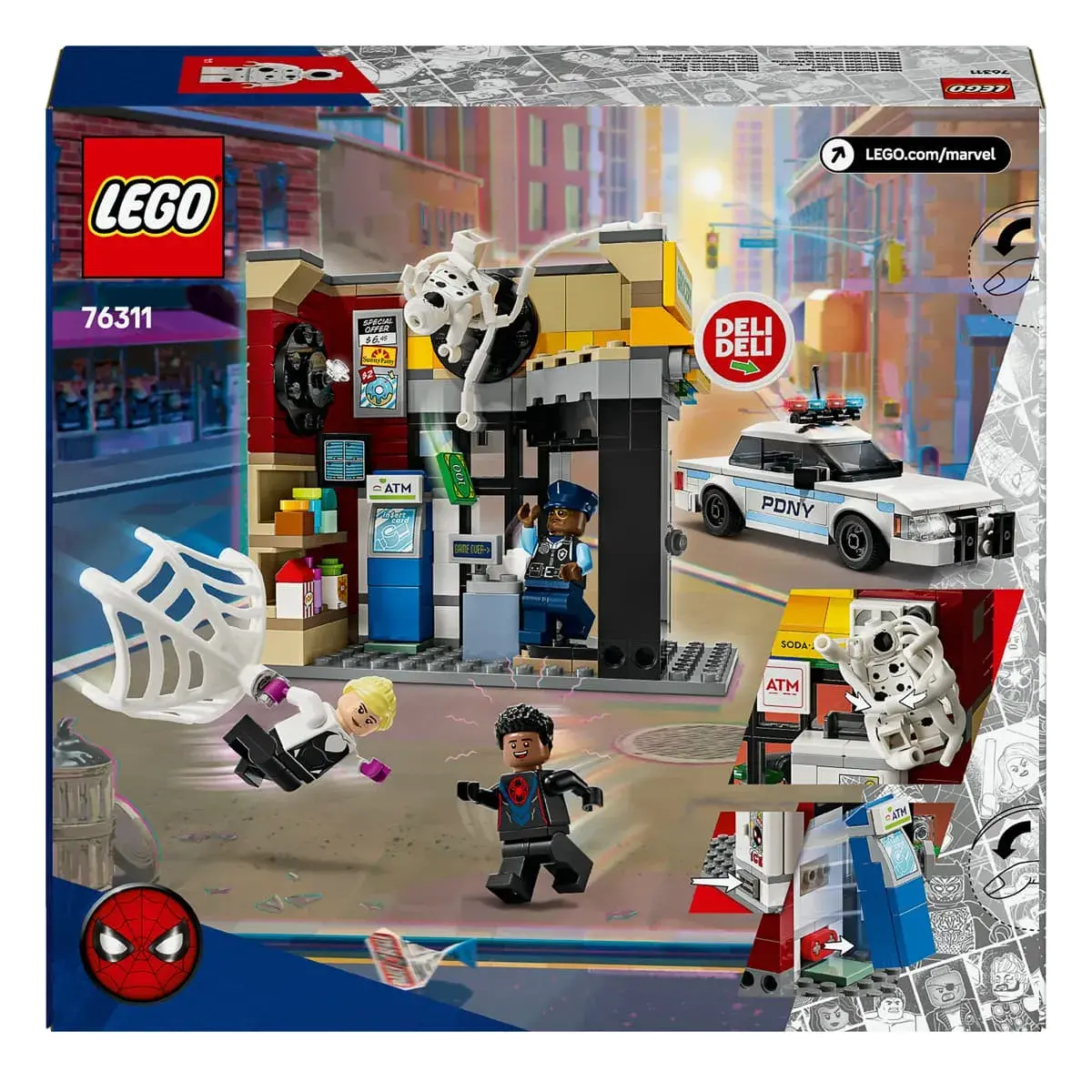 LEGO Marvel Всесвіт-павук: Майлз Моралес проти Плями 76311 — фото 8