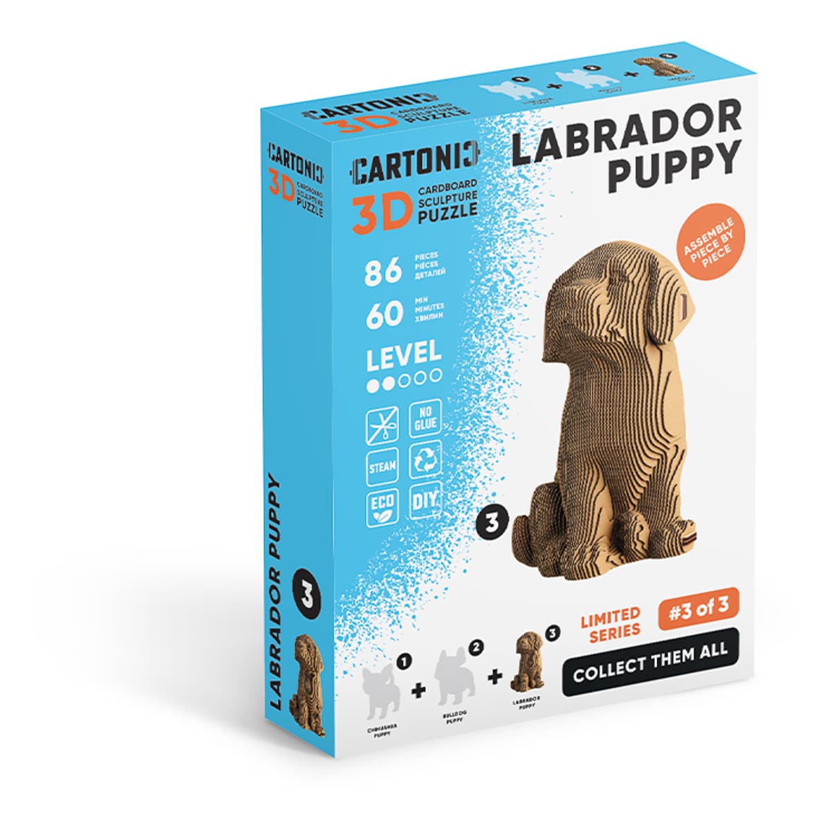 Картонний конструктор Cartonic 3D Puzzle Labrador Puppy, CARTMNLABRA