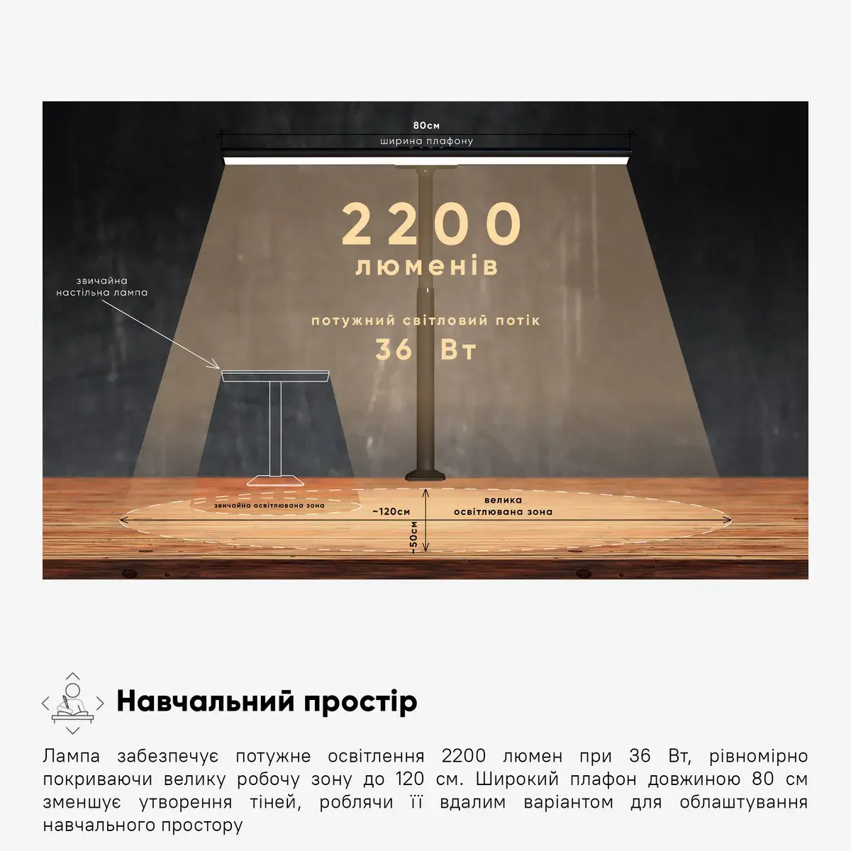 Лампа настільна світлодіодна Mealux DL-1020 Remote Black — фото 2