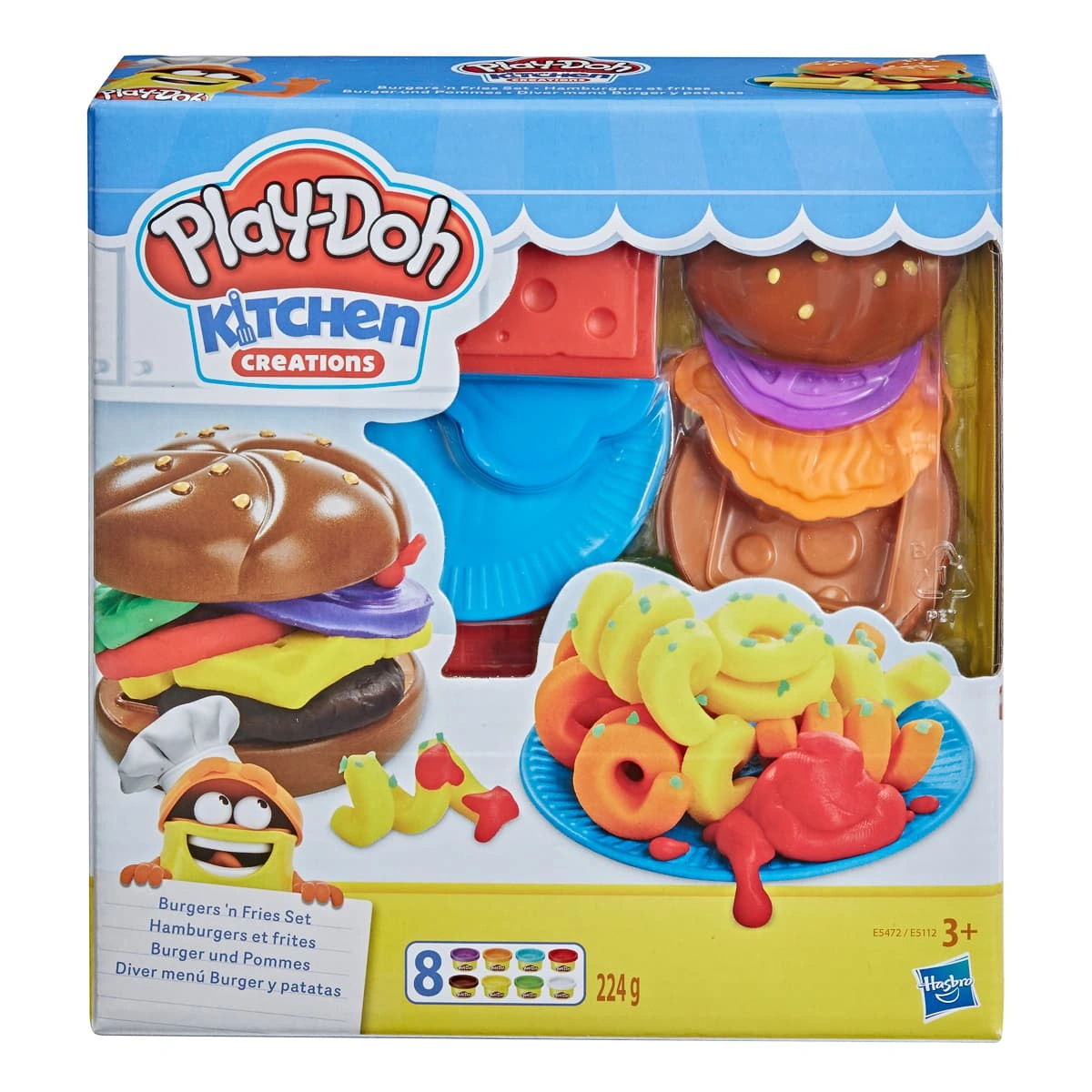 Набір для творчості Play-Doh Забавні закуски Burger N Fries Set