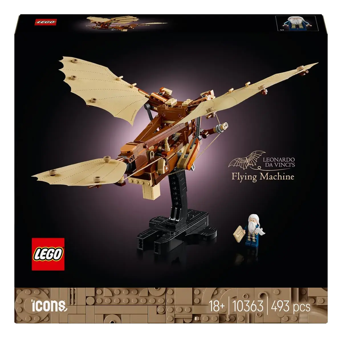 LEGO ICONS Літальний апарат Леонардо да Вінчі 10363