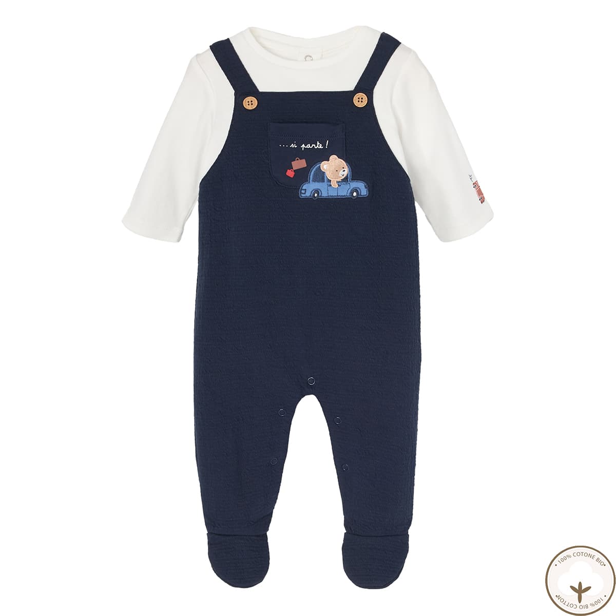 Комплект Blukids Bio Cotton Комбінезон та футболка 6237828