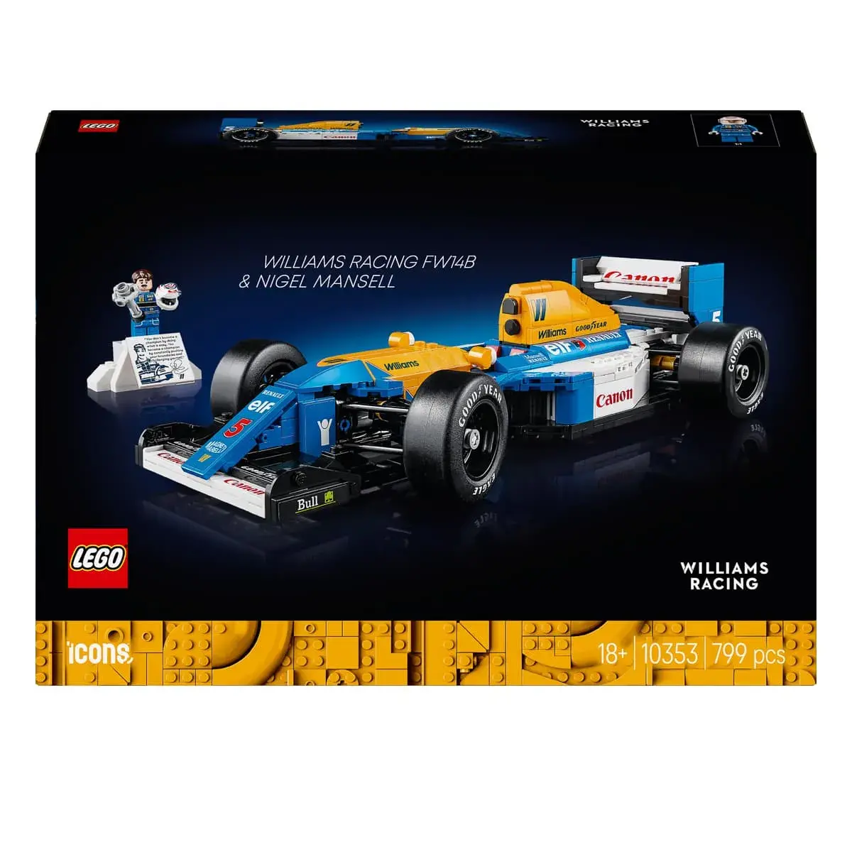 LEGO ICONS Williams Racing FW14B і Найджел Менселл 10353