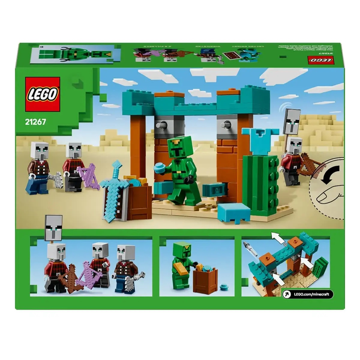 LEGO Minecraft Пустинний патруль розбійника 21267 — фото 8