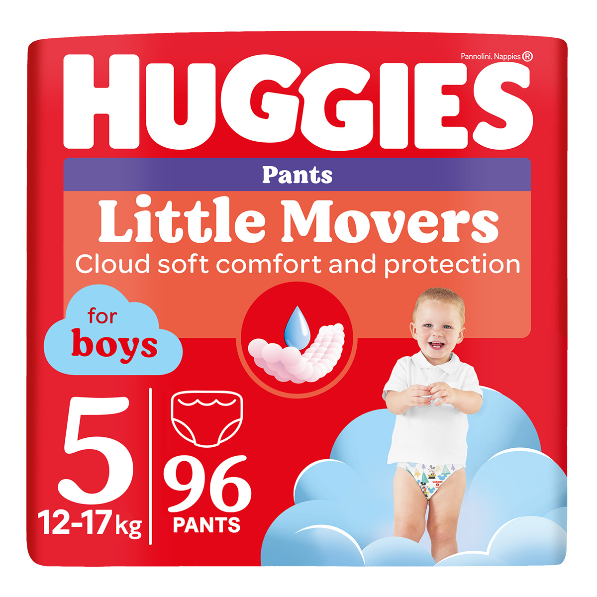 Трусики Huggies Pant Boy Little Movers 5 (12-17 кг) 96 шт 9401816