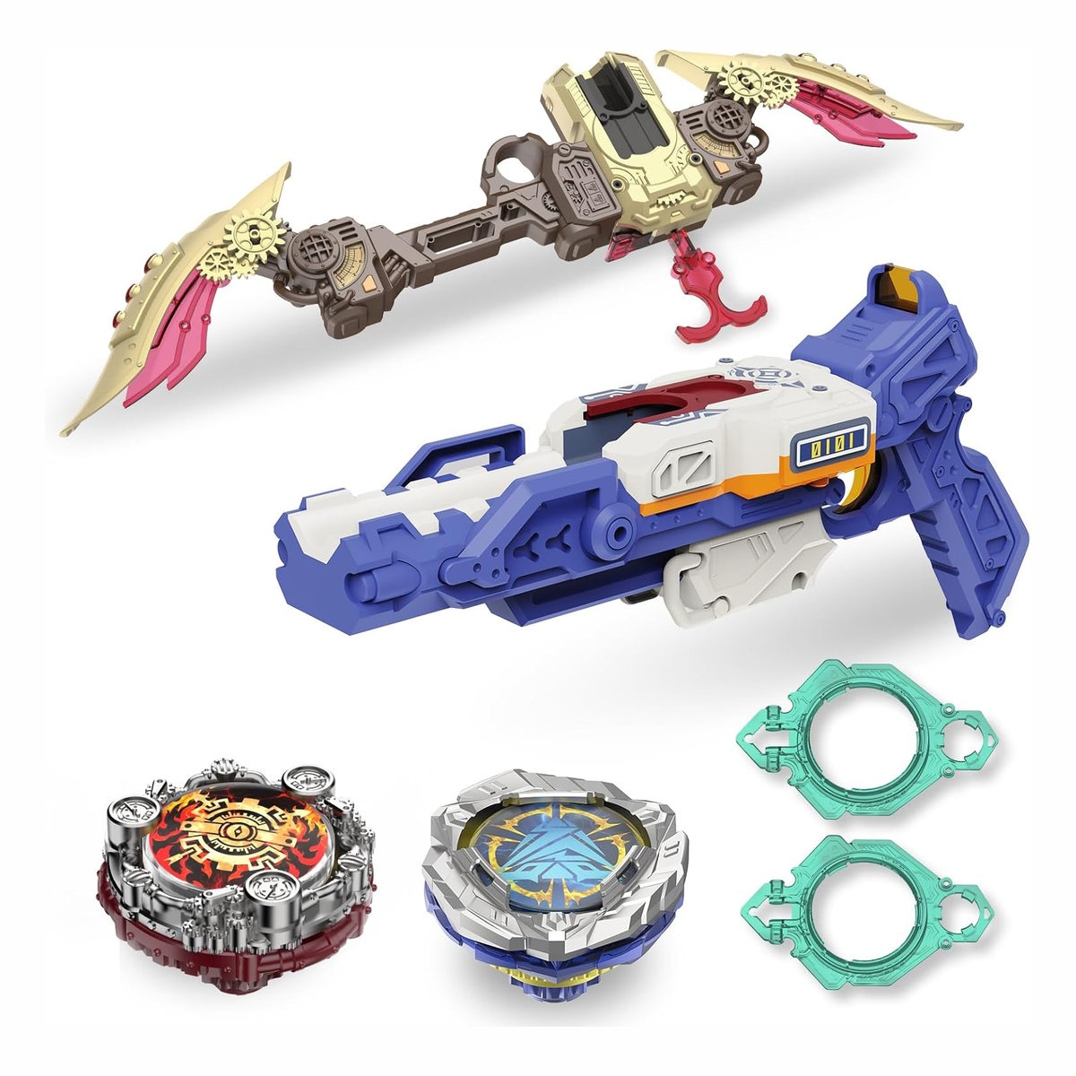 Набір Infinity Nado VII Power Battle Set Громовий Мисливець Тіней та Вогняне Колесо Вибуху (EU664180) — фото 4