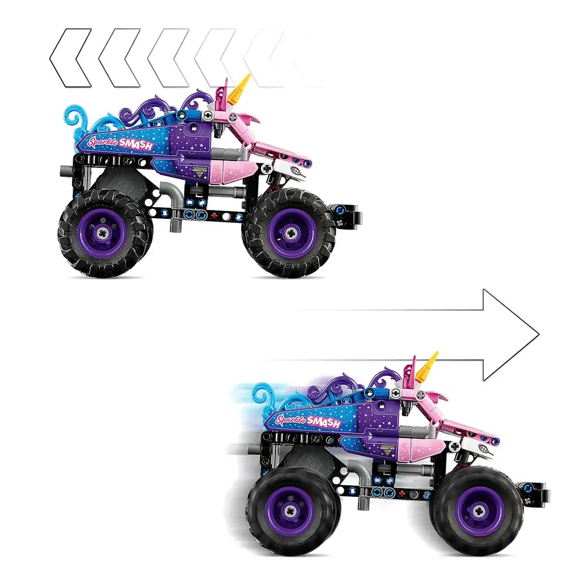 LEGO Technic Monster Jam Sparkle Smash із функцією «Pull-Back» 42220 — фото 17