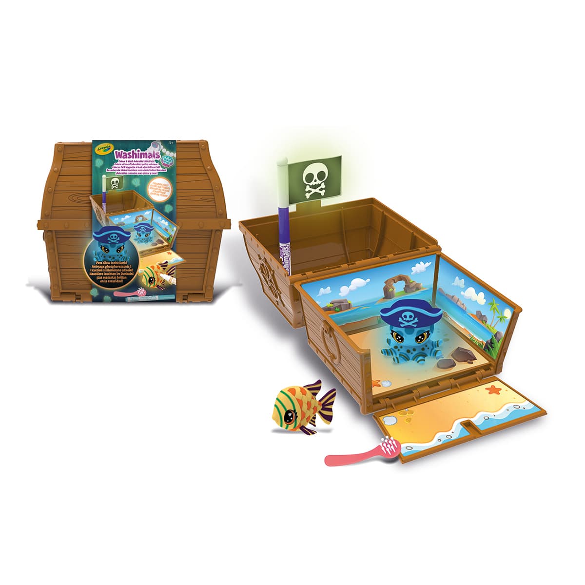 Набір для творчості Crayola Washimals Treasure Chest, 74-7510/74-7510-W — фото 4