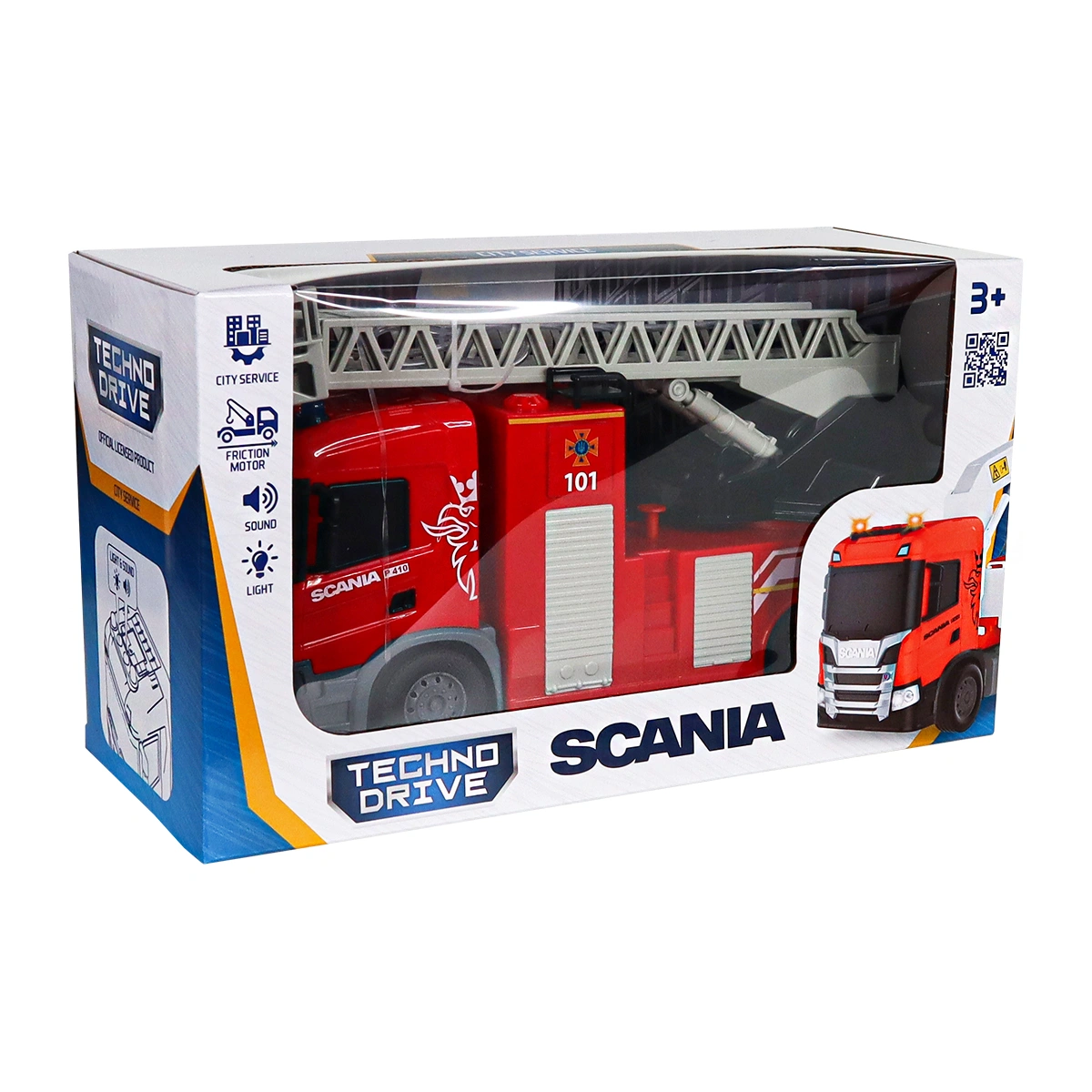 Автомодель TechnoDrive Big Truck Пожежна машина Scania — фото 13