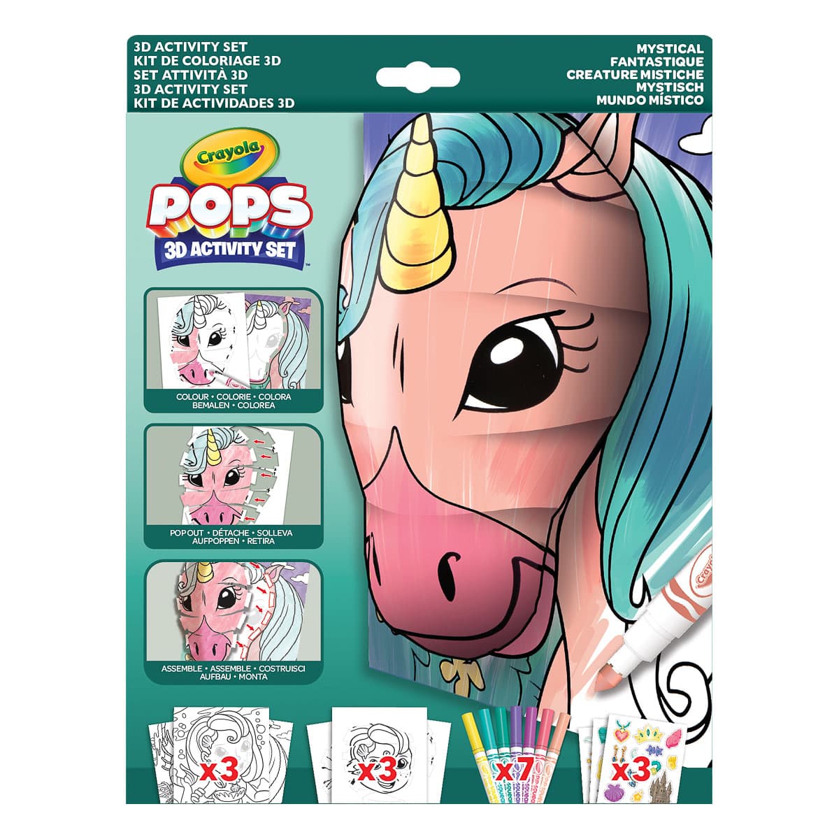 Набір для творчості Crayola Pops 3D Містичні створіння, 329906
